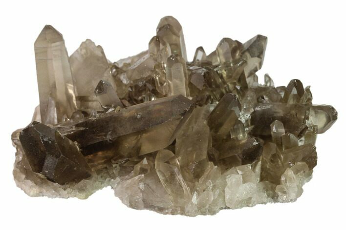 Smoky Quartz Crystal Cluster - Brazil #134949